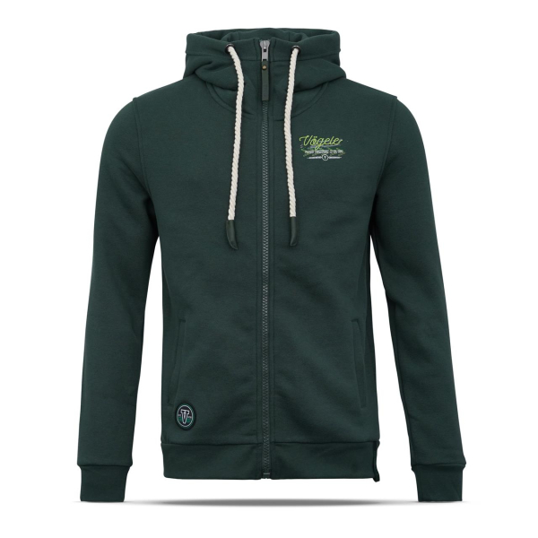 Sweatjacke "VÖGELE“, grün (Herren)